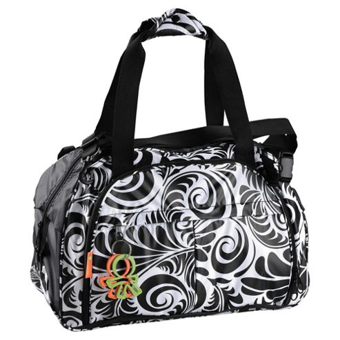 Image of Great Gizmos Okiedog Equinox Shuttle Travel Baby Changing Bag, Black/white