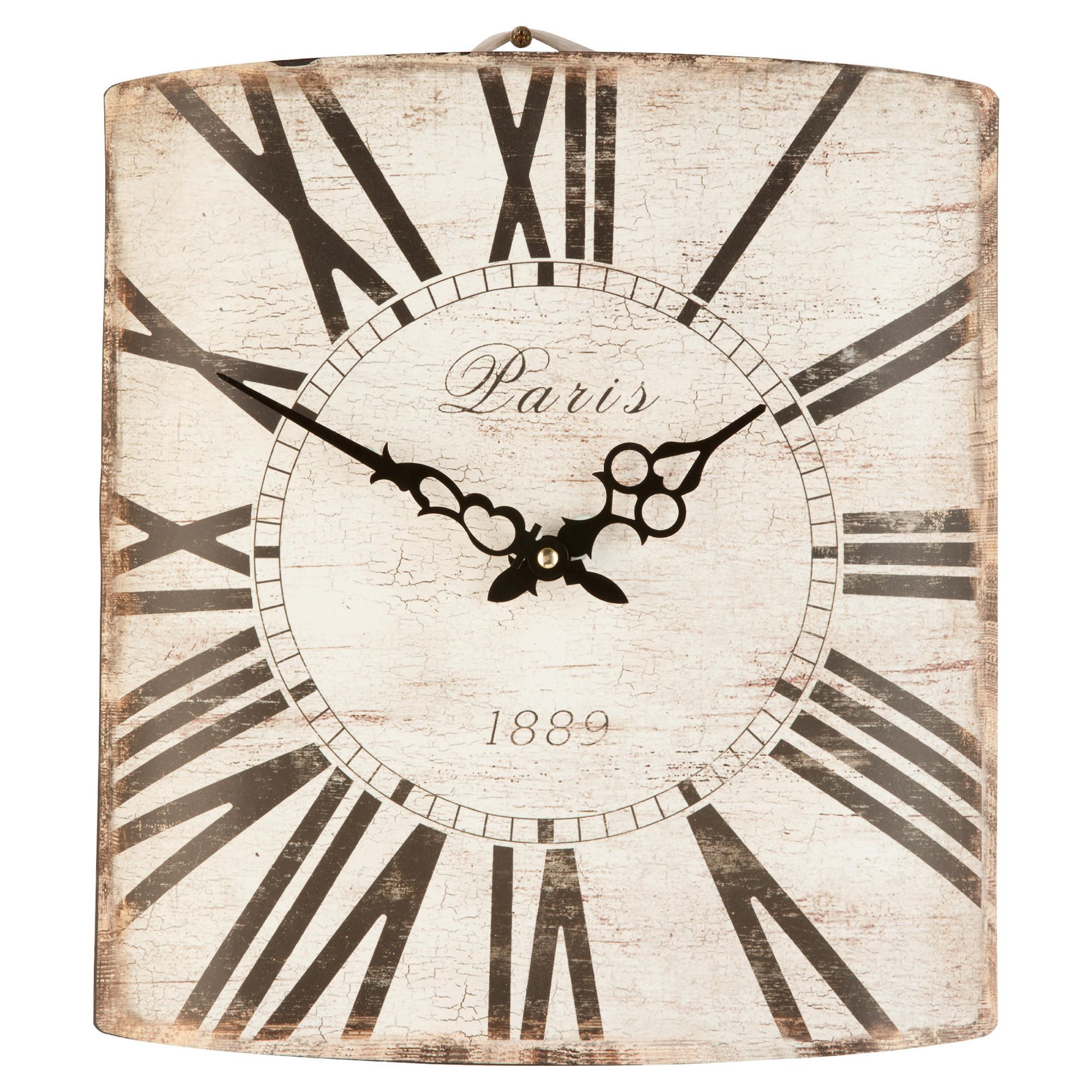 Tesco Direct Hometime Antique Metal Wall Clock Special Savings