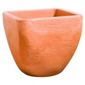 Small Square Top Round Base Planter Terracotta 33cmxH30cm