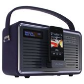 View Quest RETRO1-P Retro Dab Radio With Iphone Ipod Dock Purple