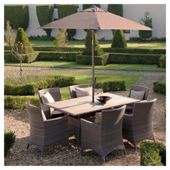 Homes & Gardens 6 Seat Set & Parasol