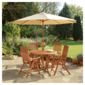Salcombe 4 Seat Set and Parasol