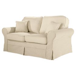Louisa Loose Cover Only for Sofa Bed Jaquard, Cream