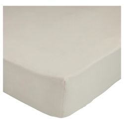 F&F Home Sateen Single Fitted Sheet Ivory
