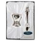 Silver Plated Teddy Egg Cup, Spoon Set (New Teddy)