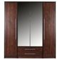 Kendal Quadruple Wardrobe, Walnut-Effect