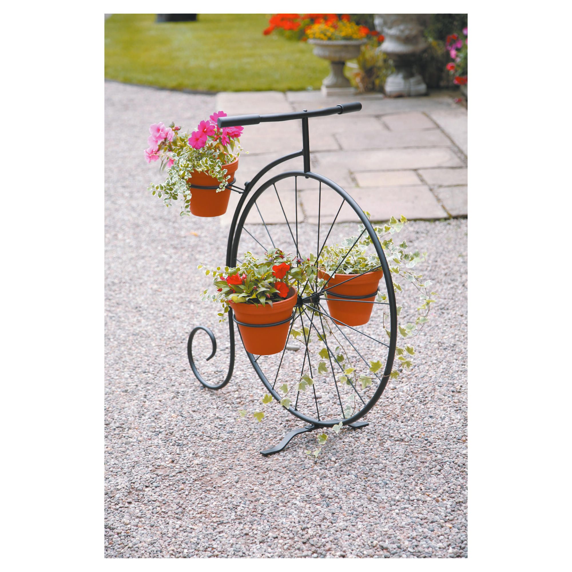 Penny farthing store plant holder