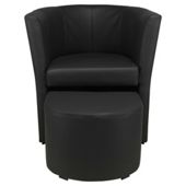 Tub And Stool Black