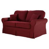 Louisa Loose Cover Only for Sofa Bed Jaquard, Wine