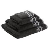 F&F home Linear Towel Bale Black