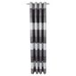 Tesco Stripe Taffetta lined eyelet Curtains W162xL229cm (64x90"), Black