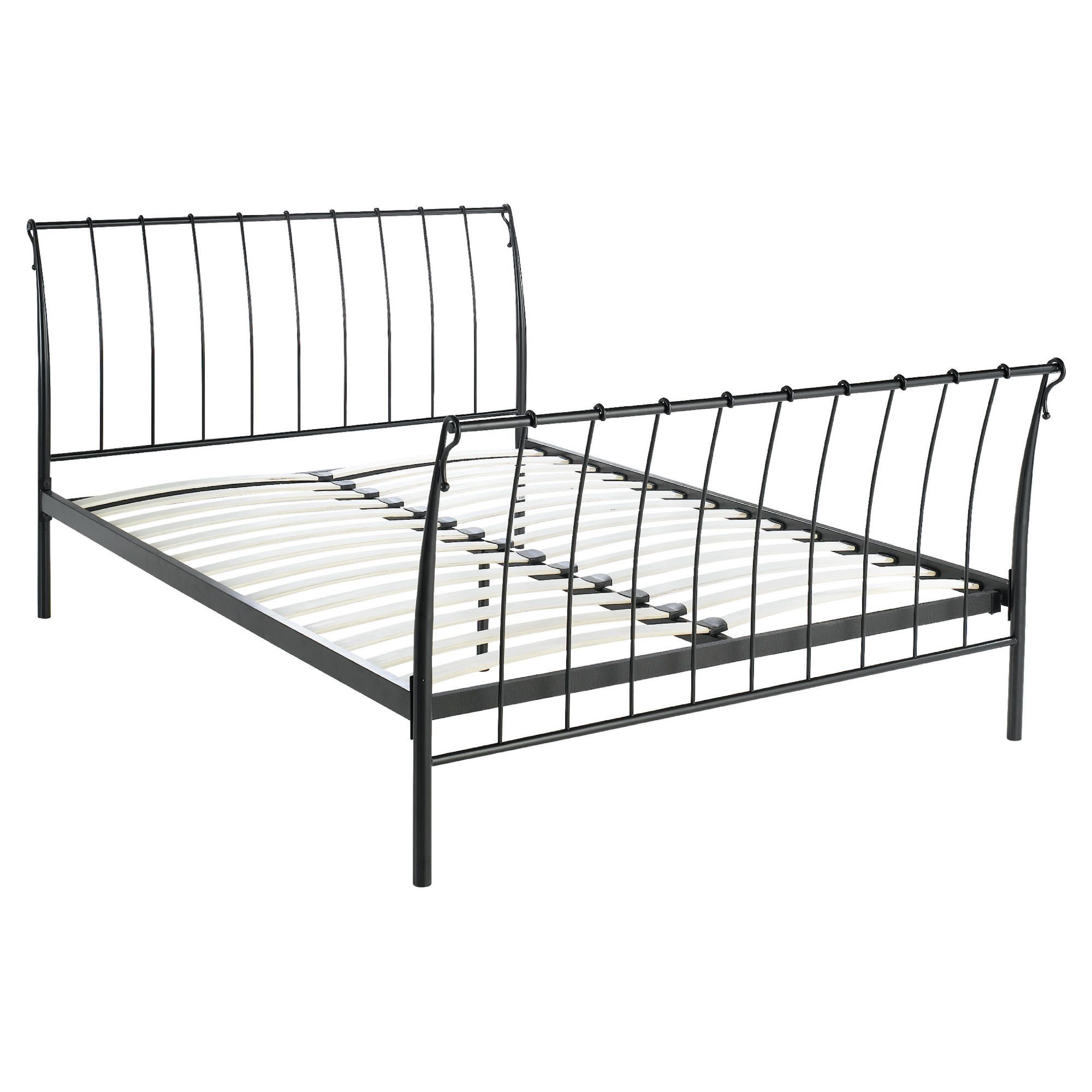 Paris Double Bed Frame, Black