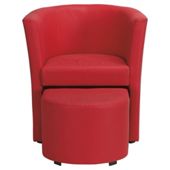 Tub And Stool Red