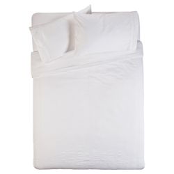 Finest Pima Cotton Floral Emb Duvet Set Kingsize