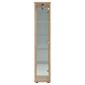 Bradley 1 Door Glass Display Cabinet Oak