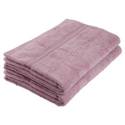 Tesco Bath Sheet Pair Pink