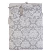 Tesco Regency Damask Grey Duvet Double