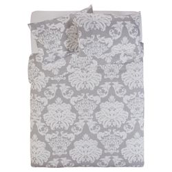 Tesco Regency Damask Grey Duvet Double