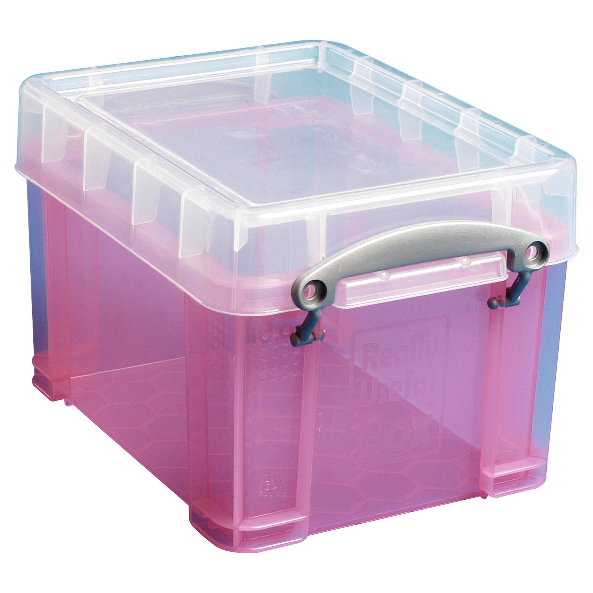 Really useful box 3l translucent pink