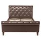 York Double Padded Scroll Bed Frame, Brown