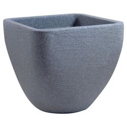 Small Square Top Round Base Planter Granite 33cmxH30cm
