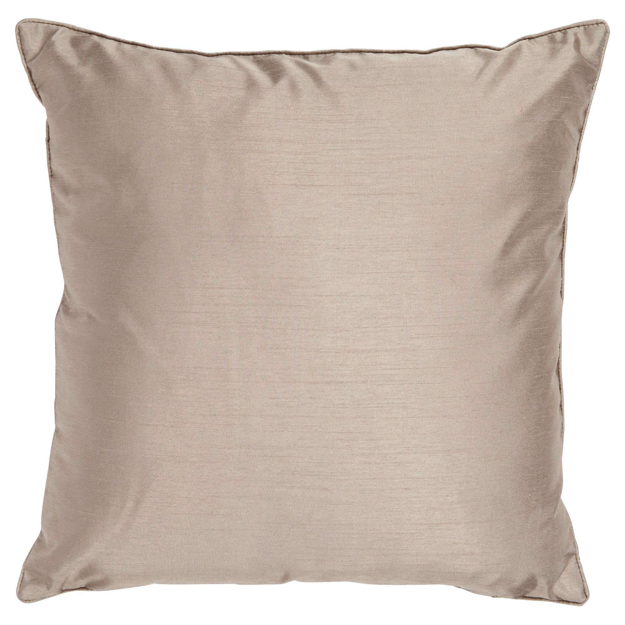 Tesco Set of 2 Faux Silk Cushions, Mocha