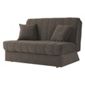 Morton Fabric Double Sofa Bed Chocolate