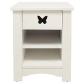 Butterfly Bedside Chest, White