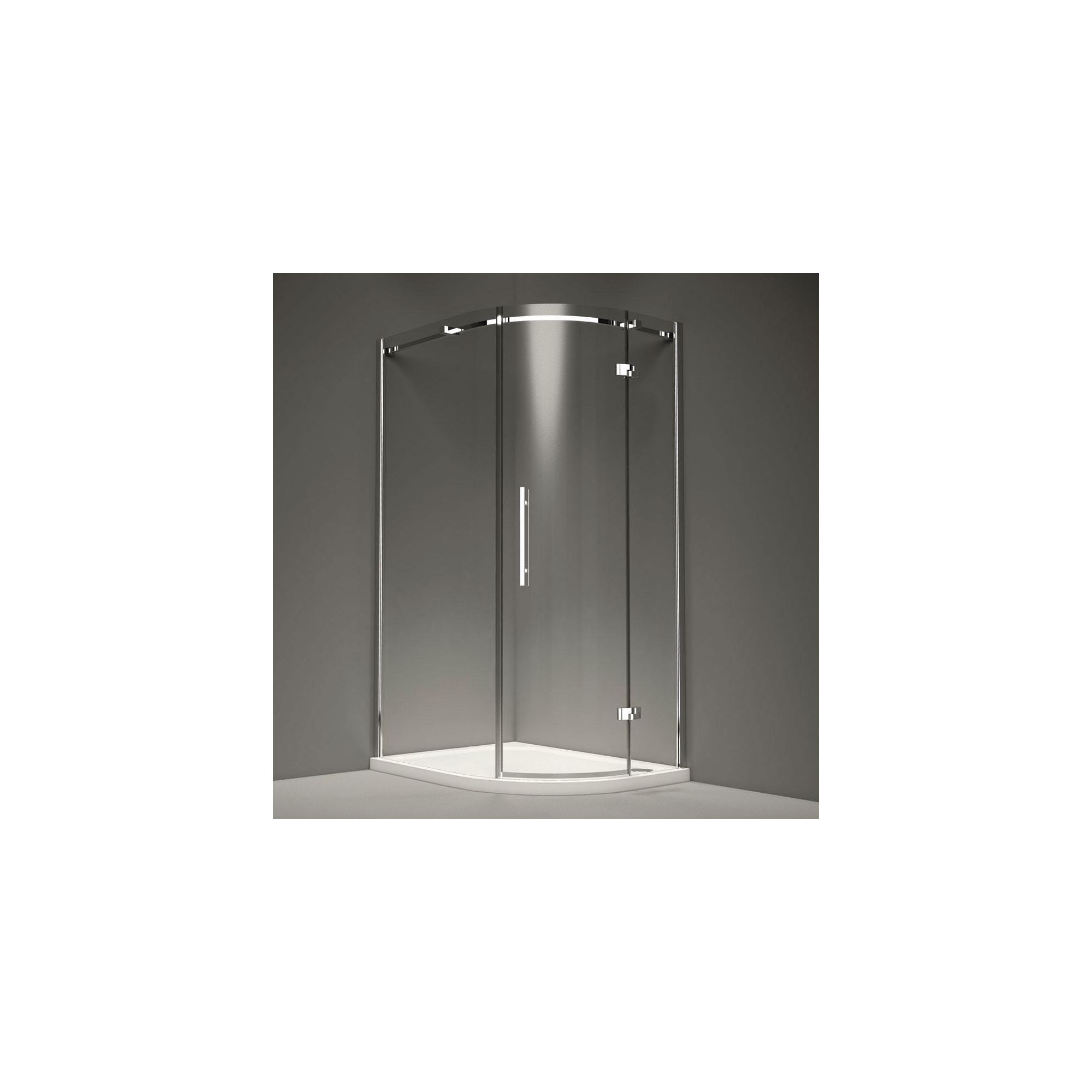 Merlyn Series 9 Offset Quadrant Shower Door, 900mm x 760mm, 8mm Glass, Right Handed at Tesco Direct