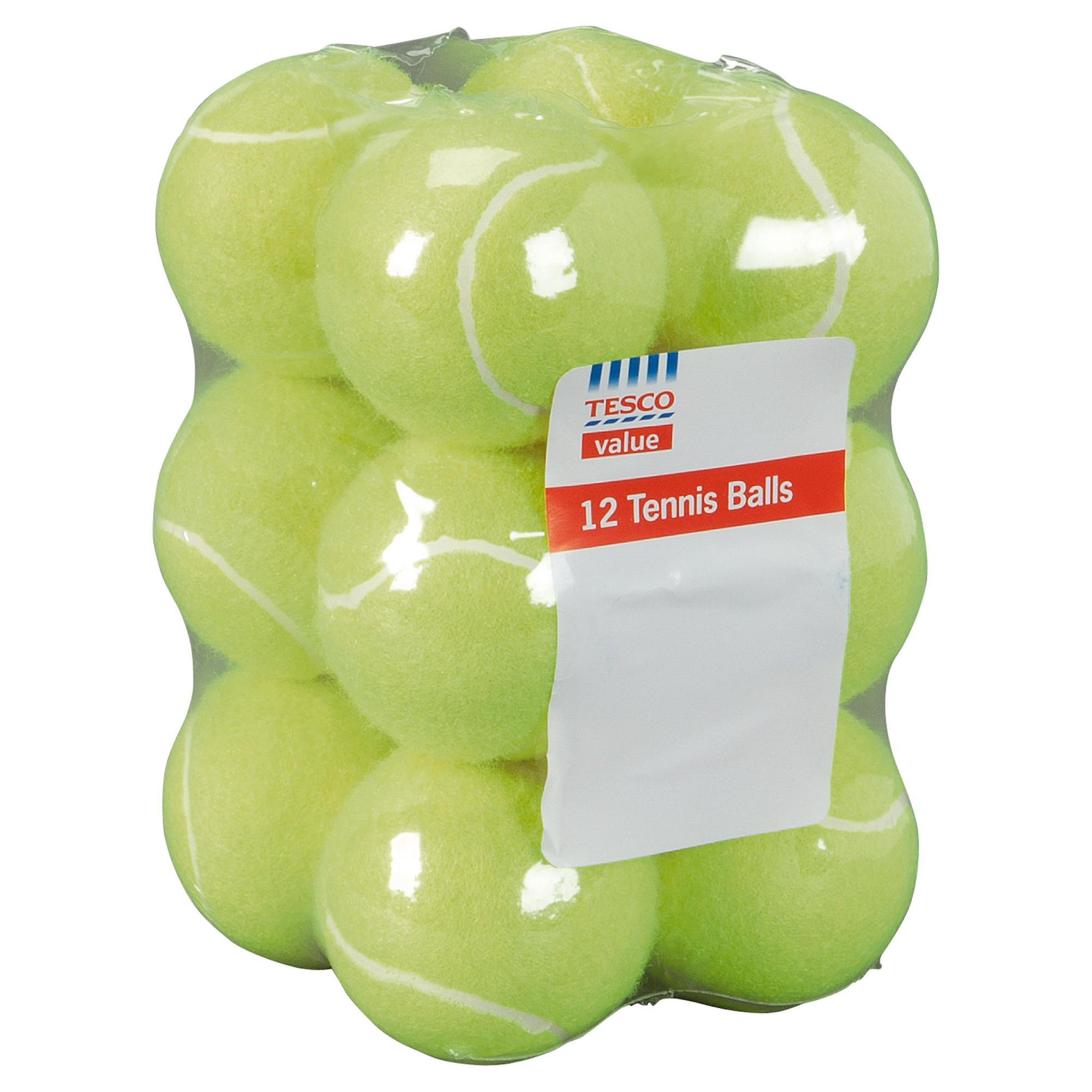 Tesco Value tennis balls, 12 pack Tesco Value tennis balls, 12 pack