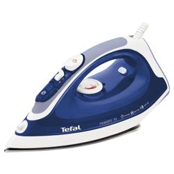 Tefal FV3770 Steam Generator with Stainless Steel Plate - White/Blue
