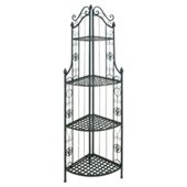 Antique Metal Corner Garden Shelves