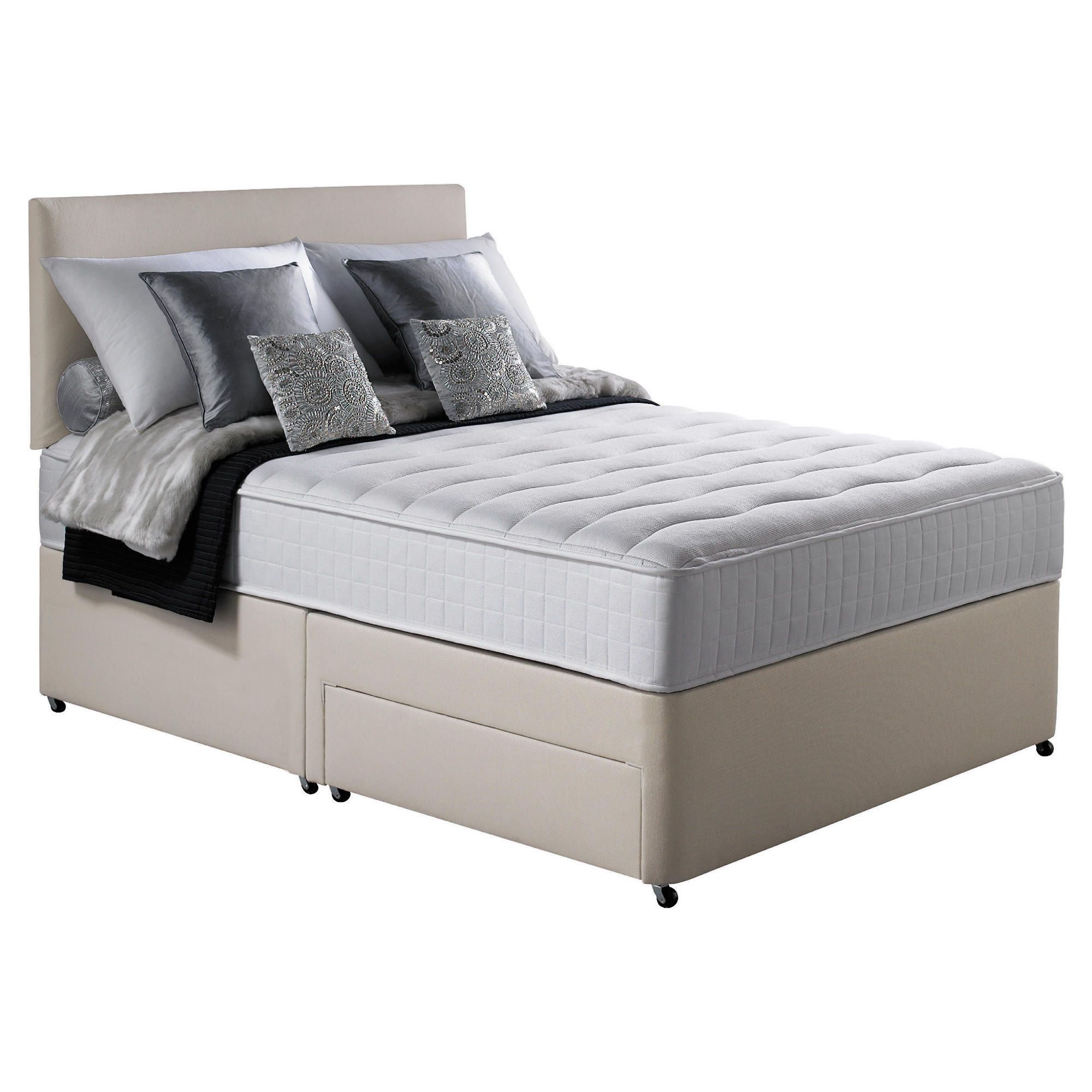 Silentnight Pocket Essentials Memory Foam King 2 Drawer Divan Bed. at Tesco Direct