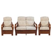 Santiago 3 Piece Suite Conservatory Set (sofa & 2 x chairs)