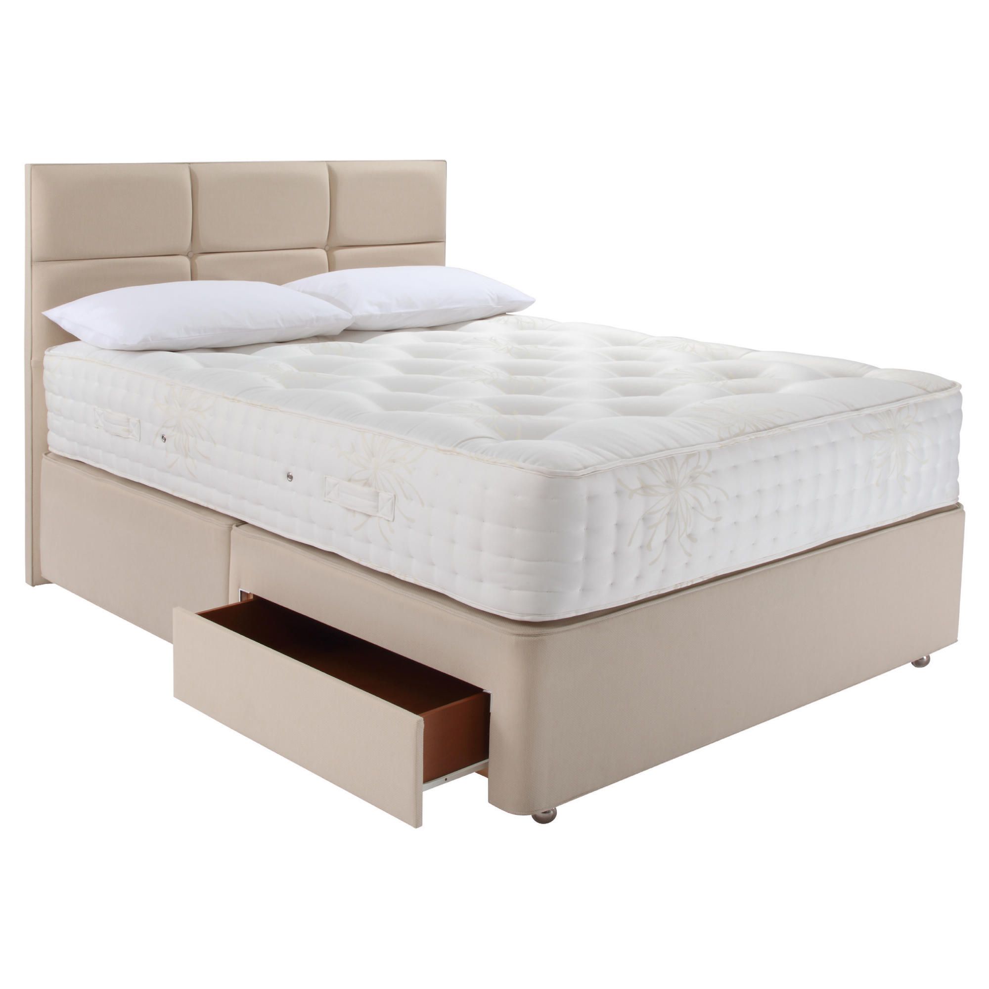 Relyon Luxury 1800 2 Drawer Divan Bed Superking at Tesco Direct