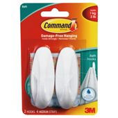 Command shower hooks, medium