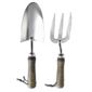 Dobbies Select Wood&Stainless Steel Hand Trowel and Fork Set
