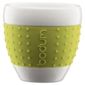 Bodum Pavina Set of 2 0.25L Porcelain Mugs, Lime