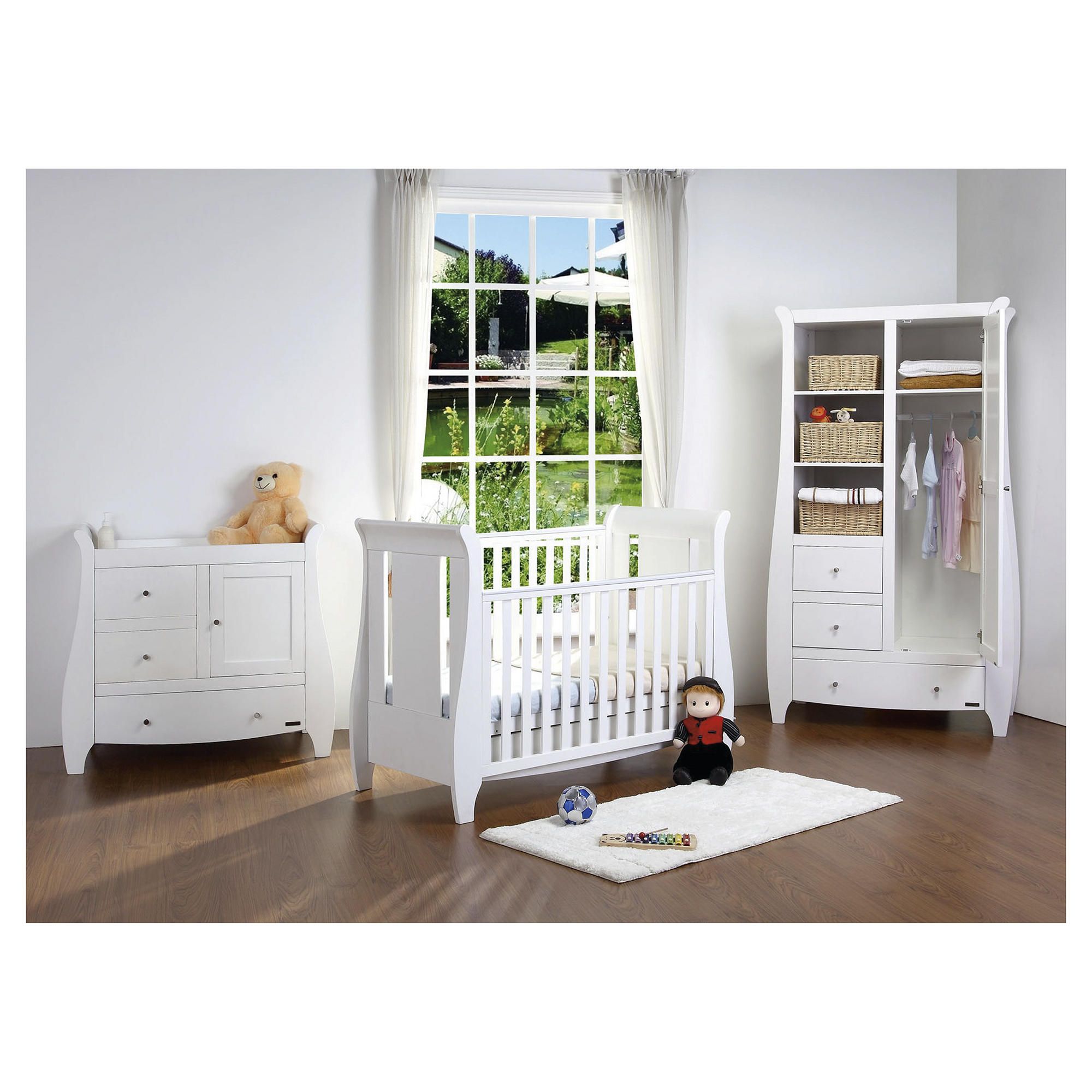 Tutti Bambini Katie 3 Piece Room Set, White with FREE Home Assembly at Tesco Direct