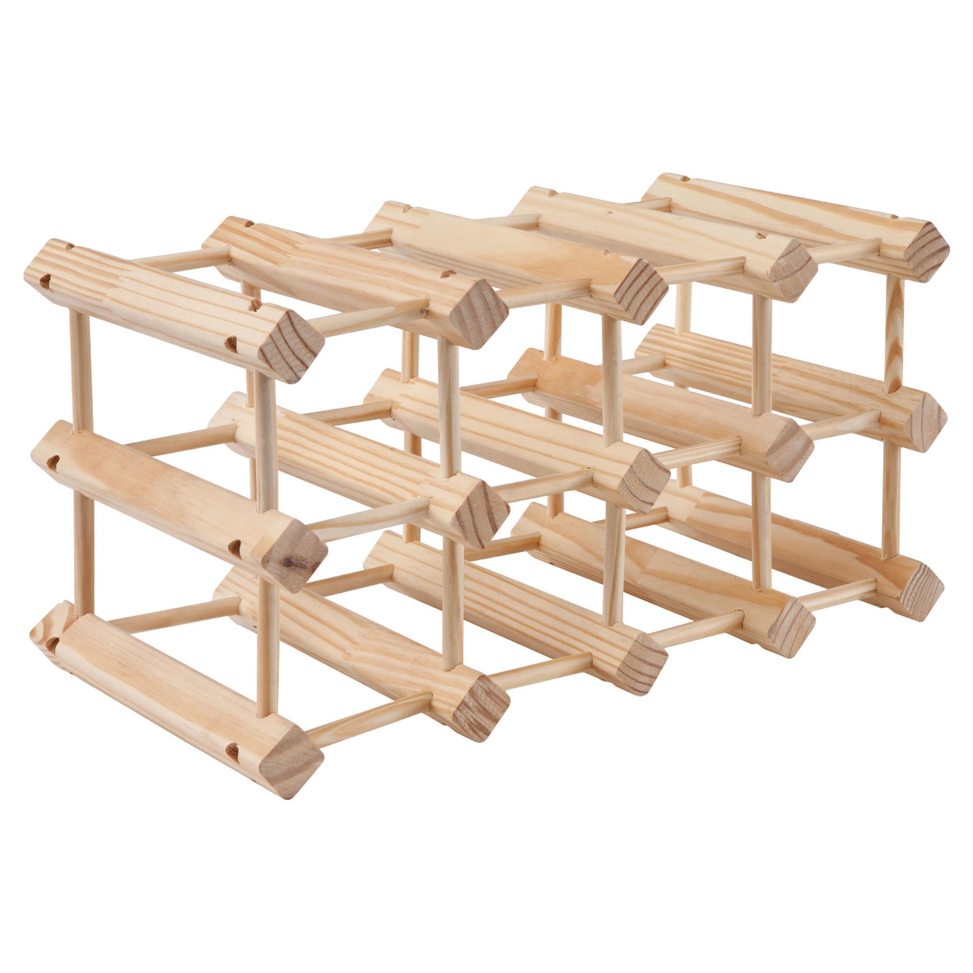 Wow Pine 12 Bottle Wine rack Wow Pine 12 Bottle Wine rack