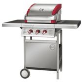 MasterChef Contender Stainless Steel 2 Burner Gas BBQ with Side Burner