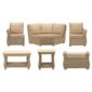 Corsica 6 Piece Suite Conservatory Set (Left, Right, Corner, Coffee table, Lamp table & Footstool)