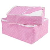 Pois blanket set, pink