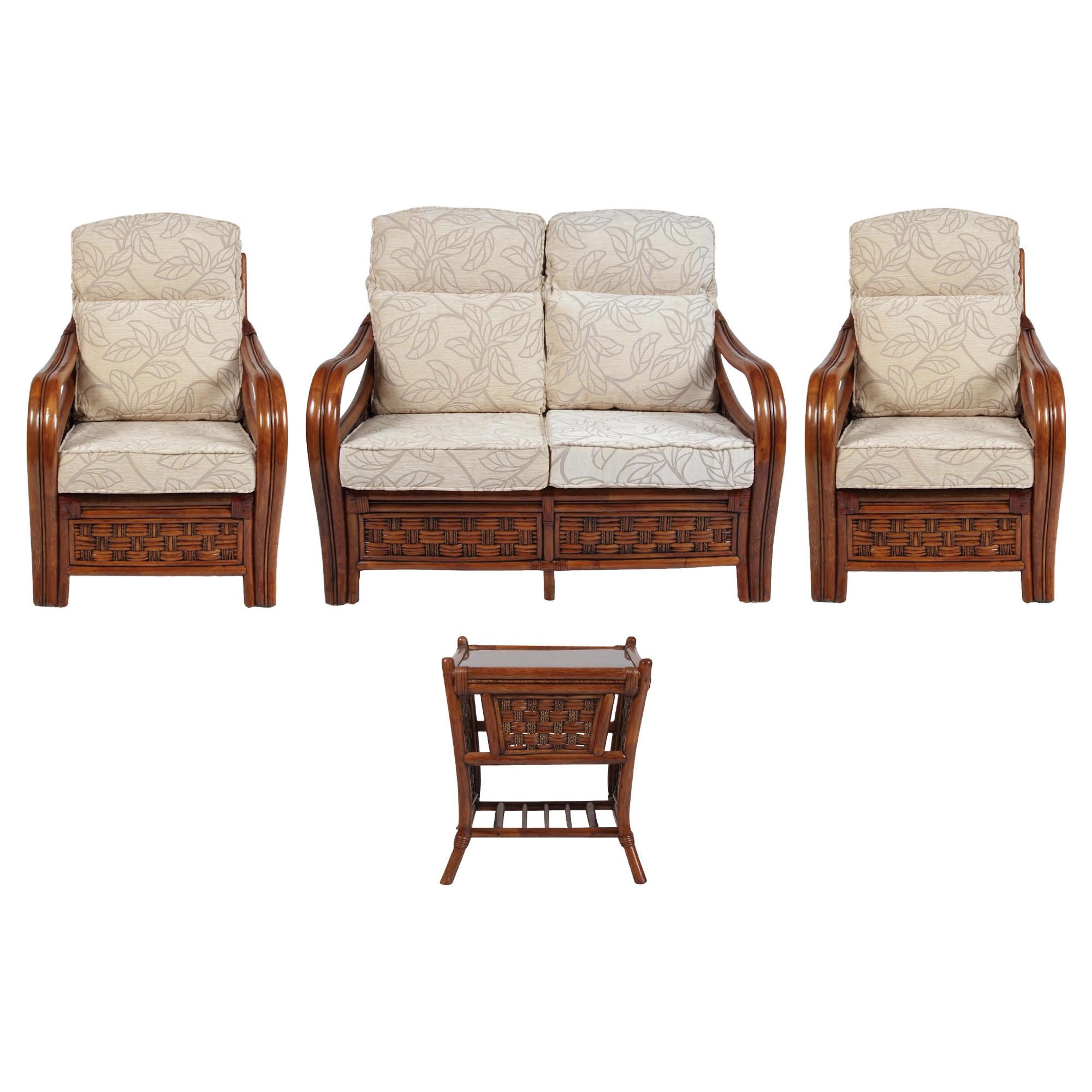 Santiago 4 Piece Suite Conservatory Set (sofa, 2 x chairs & Lamp table) at Tesco Direct