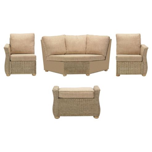 Image of Corsica 4 Piece Suite Conservatory Set (left, Right, Corner & Footstool)