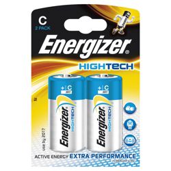 Energizer Hightech 2 Pack Alkaline C Batteries