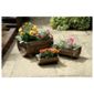 3 Wooden Trough Planters