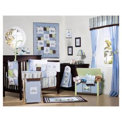 Kids Line Mosaic Transport 6 Pieces Cot Bed Set