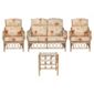 Morley 4 Piece Suite Conservatory Set (sofa, 2 x chairs & Lamp table)