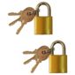 Tesco Brass Padlock 20mm Twin Pk